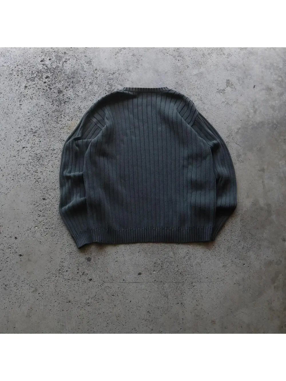 Vintage Arrow Blue Jean Co Ribbed Sweater‎ Mens L Green Cotton Made Australia
